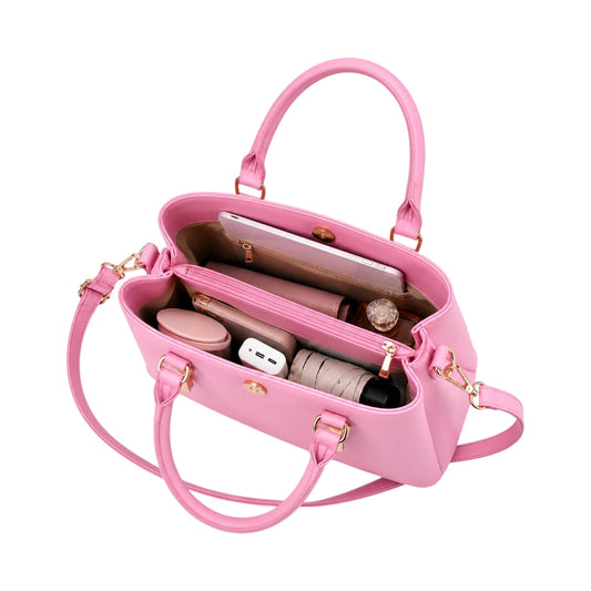 Creaciones de Lori Women's Pink Leather Shoulder Bag
