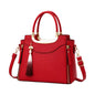 Creaciones de Lori Elegant Women's Red Leather Shoulder Bag