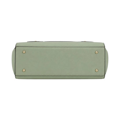 Creaciones de Lori Green Leather Shoulder Bag with Elegant Structured Design