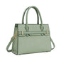 Creaciones de Lori Green Leather Shoulder Bag with Elegant Structured Design