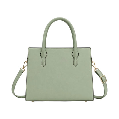 Creaciones de Lori Green Leather Shoulder Bag with Elegant Structured Design