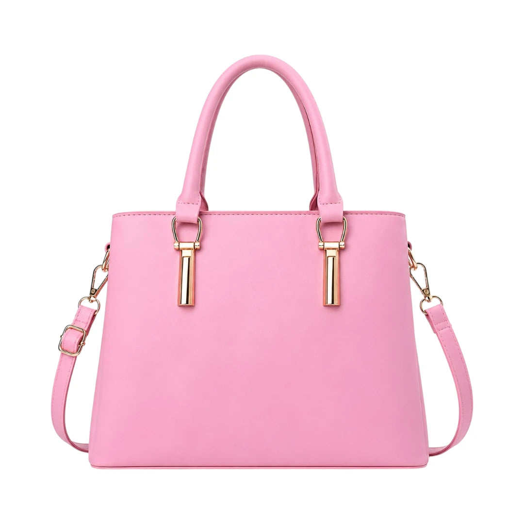 Creaciones de Lori Women's  Pink Leather Shoulder Bag
